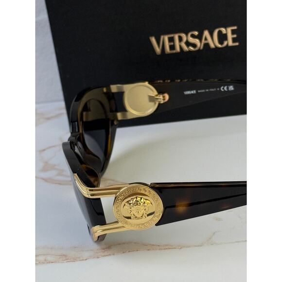 NEW Versace VE4503D Medusa Havana Brown Cat Eye Sunglasses main image 9